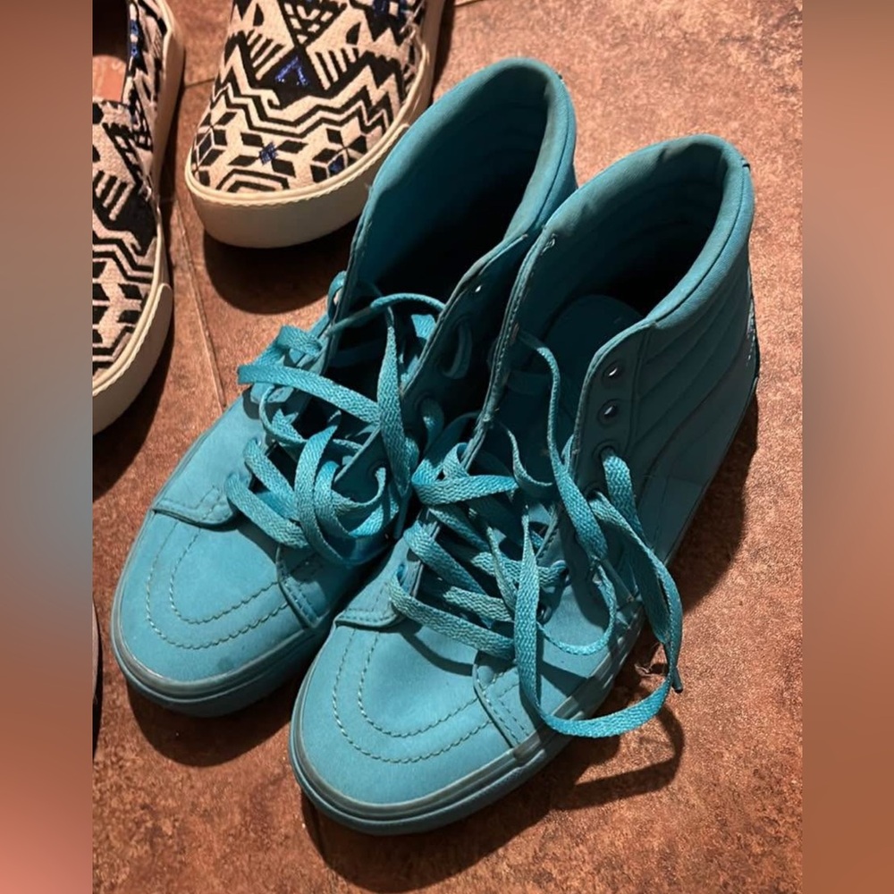 Teal High-Top Sneakers